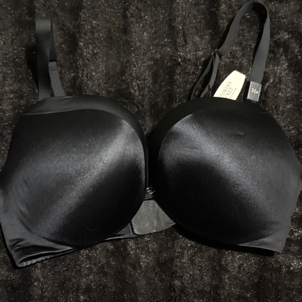 Victoria's Secret Black Satin Bra
